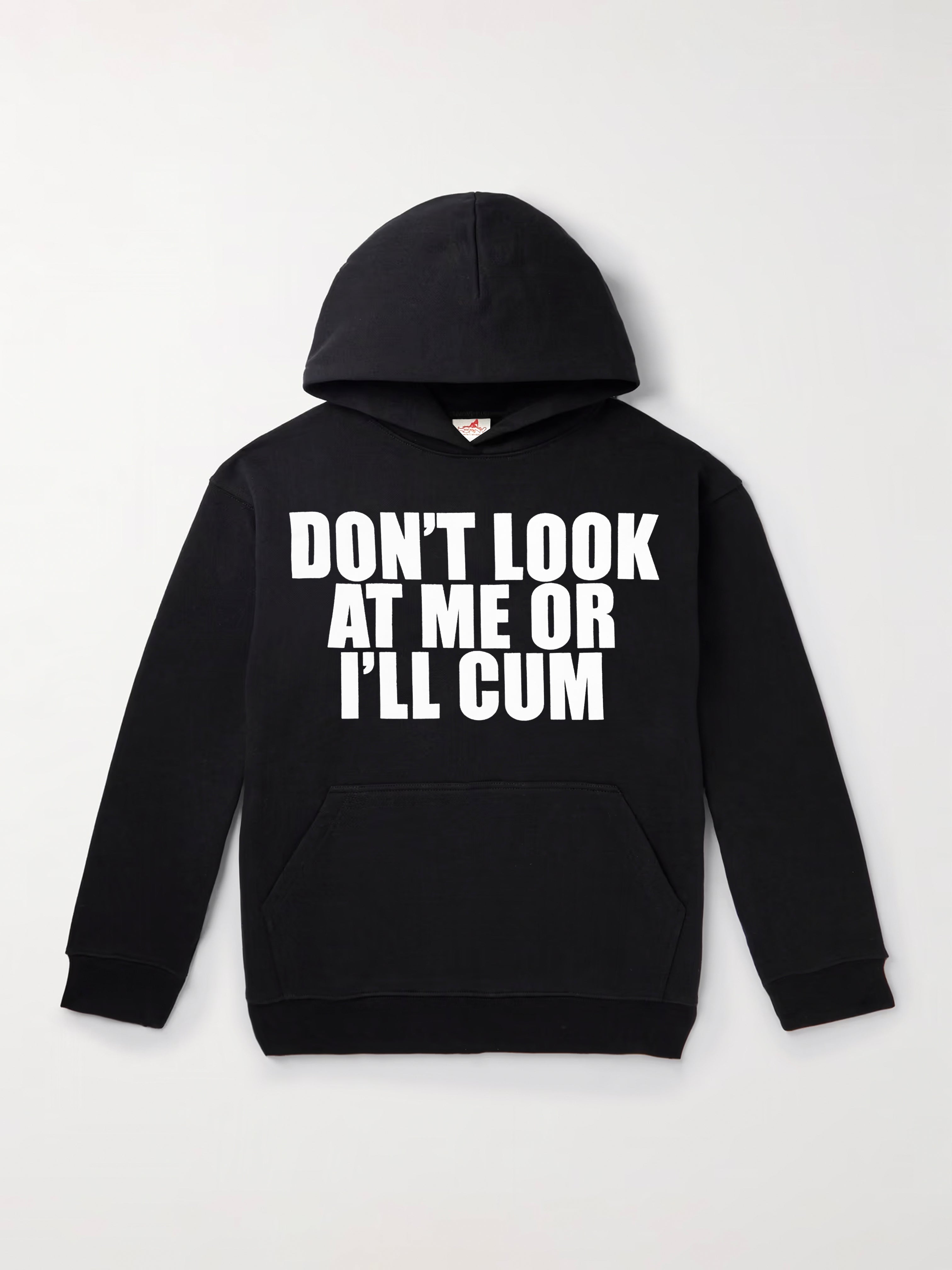 Don't Look At Me Or I'll Cum Hoodie