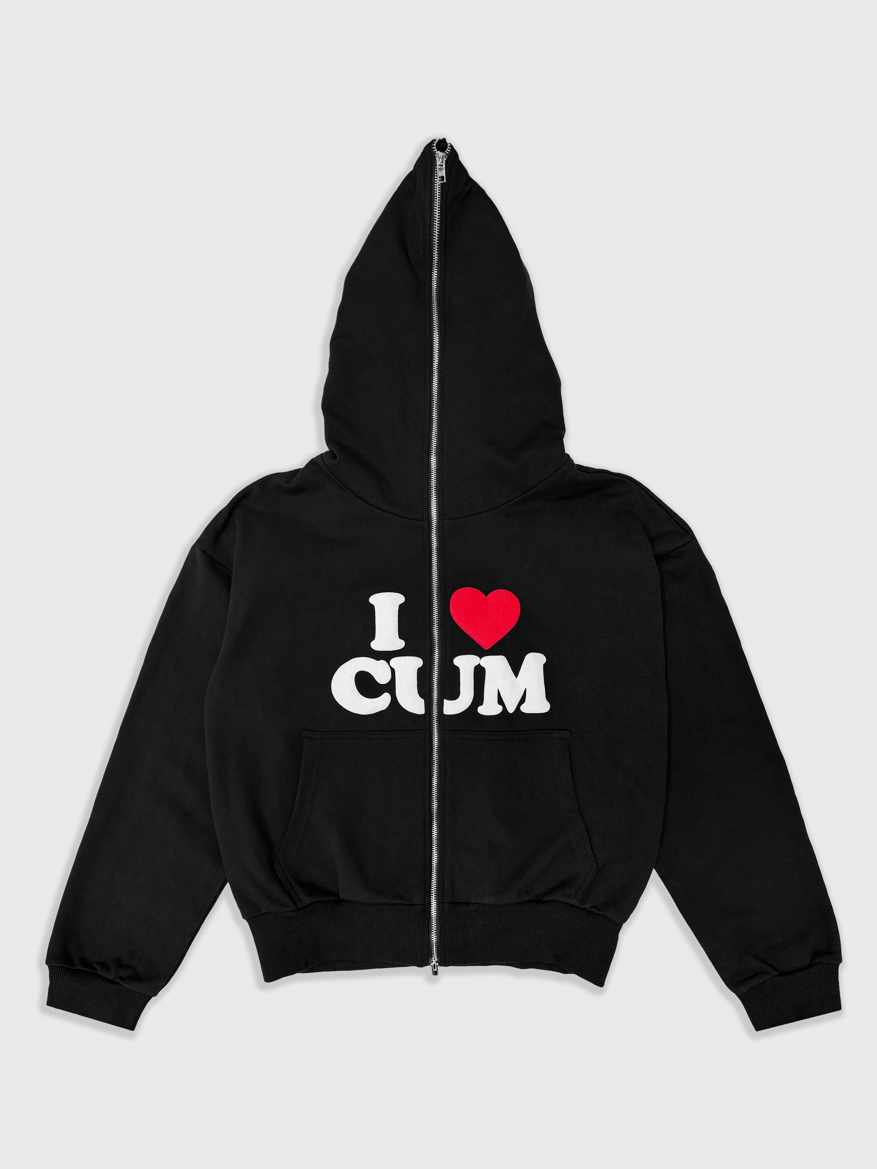 I Love Cum Zip Hoodie