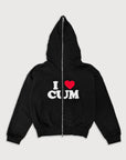 I Love Cum Zip Hoodie